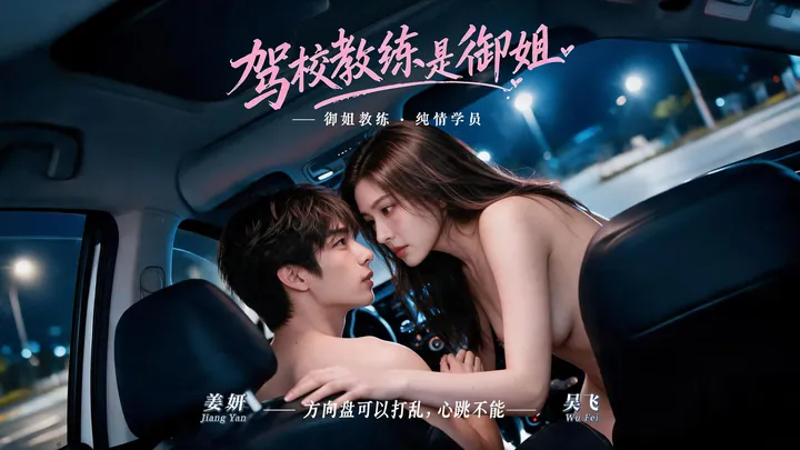 驾校教练是御姐 - 毒舌女教练车厢内反差演绎
